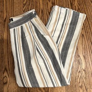 Striped pants with pockets